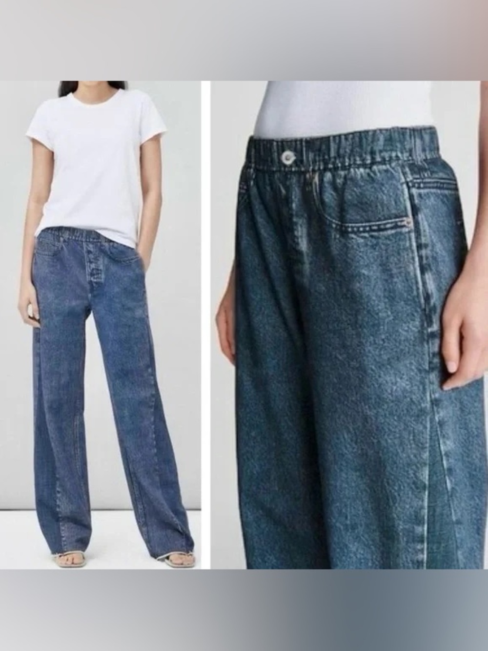 Rag & Bone Miramar Wide-Leg Sweatpant Jeans – Women’s XXS